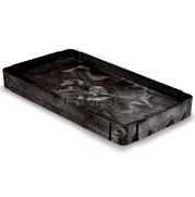 Rubbermaid Middle Shelf for FG450027BLA Utility Cart  4597 on white bACKGROUND