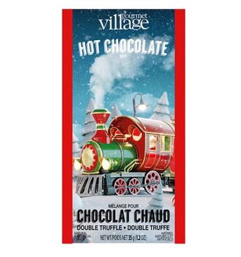 Holiday Train Double Truffle Hot Chocolate Mix - GCHOMHT on white background