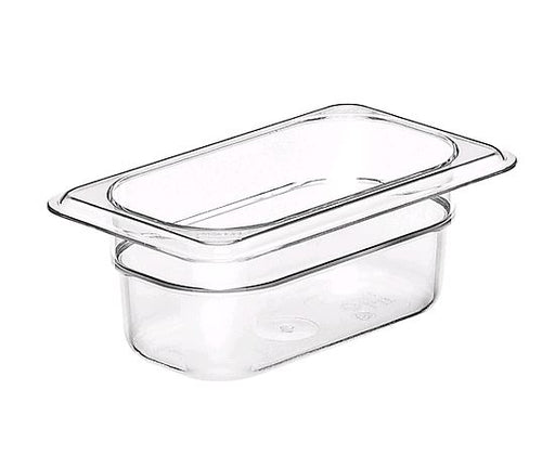 Cambro Clear Plastic Insert 1/9 x 2.5"D on white backgrond