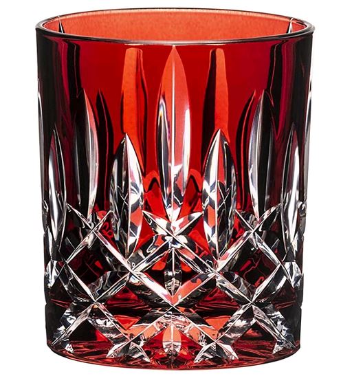 Riedel 1515/02S3R Laudon Glass Tumblers, 10 oz, Red on white background