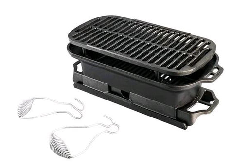 Lodge LSPROGINT Cast Iron Sportsman's Pro Charcoal Grill  on white background