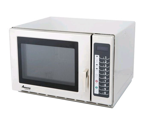 Amana RFS18TS Medium Duty Stainless Steel Commercial Microwave with Push Button Controls