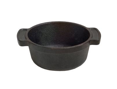 Browne 573757 Thermalloy® Mini Traditional Cast Iron Dish on white background