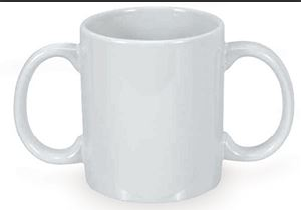 Dual Handled Mug Bios LG046 on white background