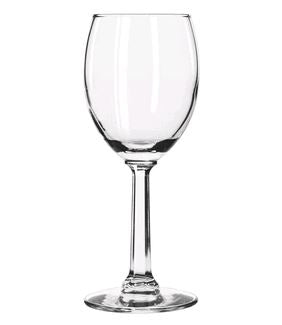 Libbey 8766 6 1/2 oz Napa Country Tall Wine Glass - Safedge Rim Guarantee on white background empty