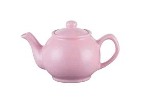 Pastel Pink Teapot 2cup/16oz on white background