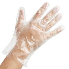 Disposable poly gloves large
