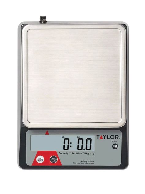 Taylor Compact Digital Portion Control Scale, 11 lb on white background