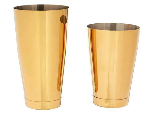 Barfly Cocktail Shaker Tin, Set (18 oz and 28 oz), Gold M37009GD
