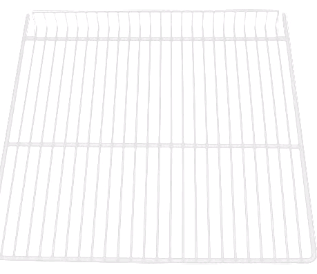 True 915538 White Coated Wire Shelf - 16" x 16" on white backgroud