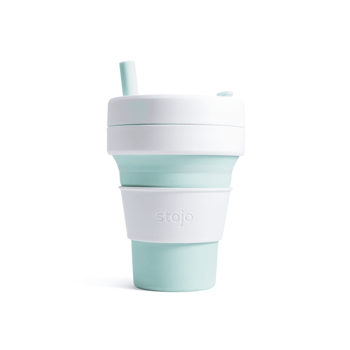 Collapsible Biggie Cup w/ Straw