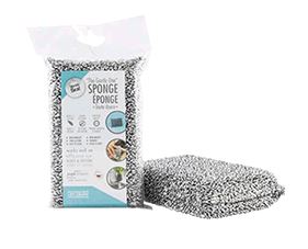 Worlds Best "The Gentle One" Silver Sponge on white background