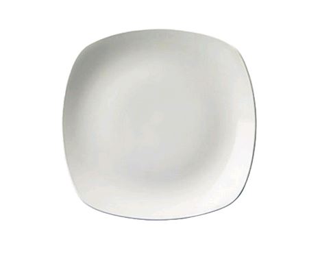 Churchill WH SP91 - 8.5" Super Vitrified Rounded Edge Square Plates on white background