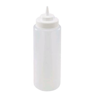 Winco PSW-32 32 oz Plastic Squeeze Bottle on white background