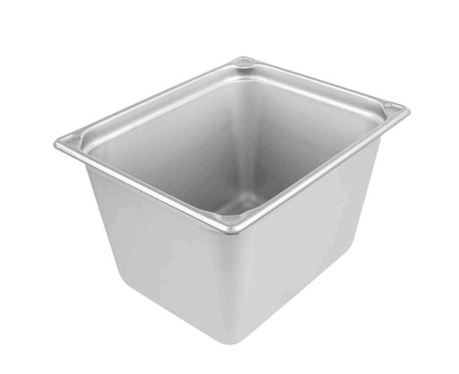 Vollrath 30288 Super Pan 1/2 Size 8" Deep Heavy-Duty Stainless Steel Transport Pan - 20 Gauge on white background