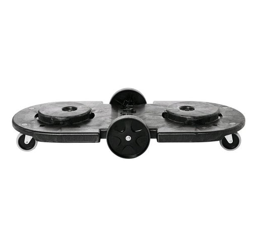 Rubbermaid Black Brute Tandem Dolly FG264600BLA on white background