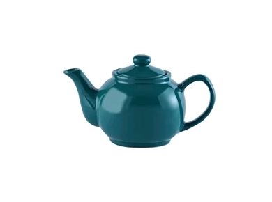 BRIGHTS Teapot 16oz 2cup Teal-Blue on white background