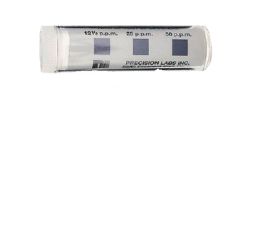 200ppm Chlorine Test Strips on white background