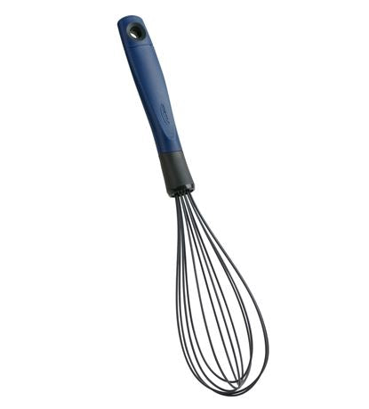 Trudeau 09918038 Silicone Whisk - Blueberry/Charcoal Colour on white background