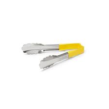 Vollrath 4780650 Jacob's Pride 6" Stainless Steel Scalloped Tongs with Yellow Coated Kool Touch® Handle MFR #: 4780650*